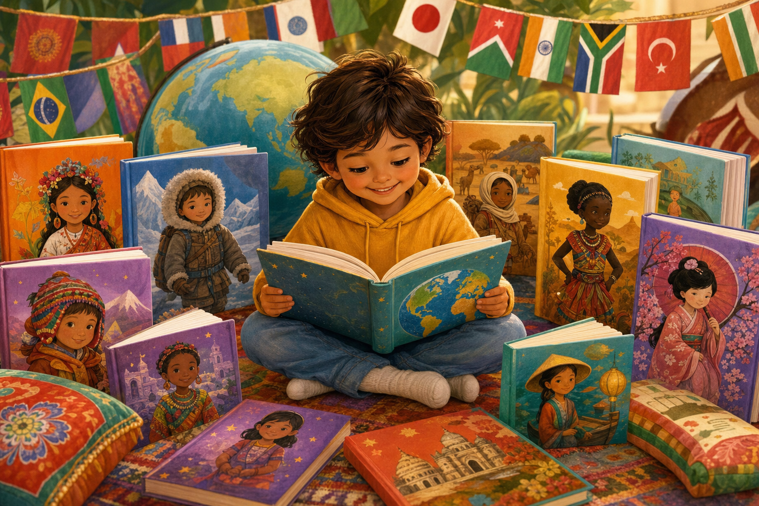 Criar filhos multilingues: livros em várias línguas