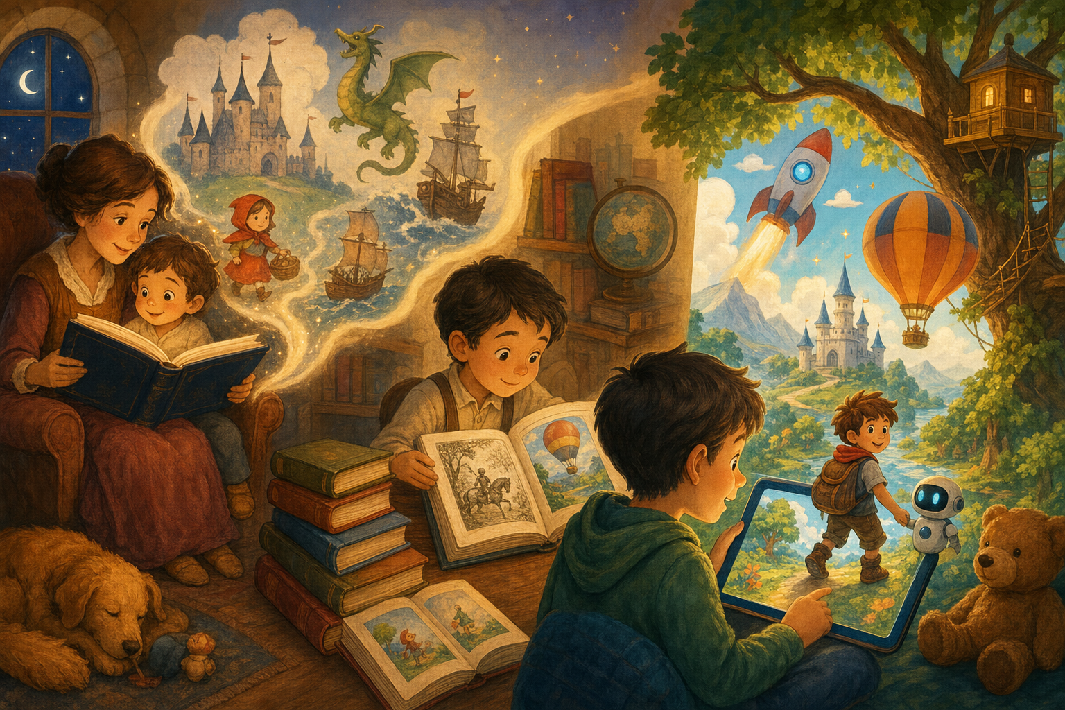 A Evolução dos Livros Infantis: dos Contos às Aventuras