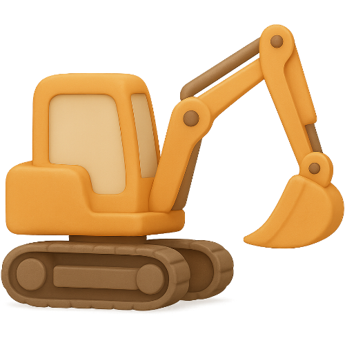 Livro infantil personalizado de máquinas de construção mágico