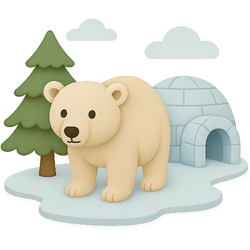 Livro infantil personalizado sobre aventuras no Polo Norte