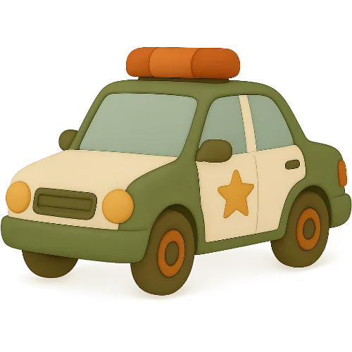 Livro infantil personalizado de polícia cheio de aventura