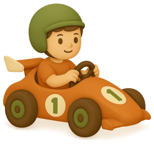 Livro infantil personalizado de corrida cheio de emoção