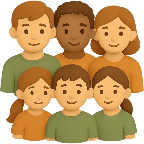 Livro infantil personalizado sobre família reconstituída encantadora