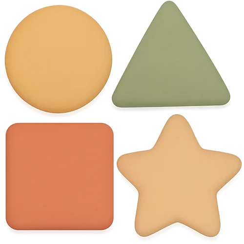 Livro infantil personalizado sobre formas e cores mágico