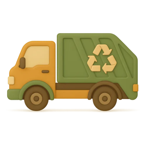 Livro infantil personalizado sobre caminhão de lixo encantado