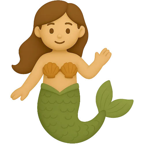 Livro infantil personalizado de sereias para sonhadores