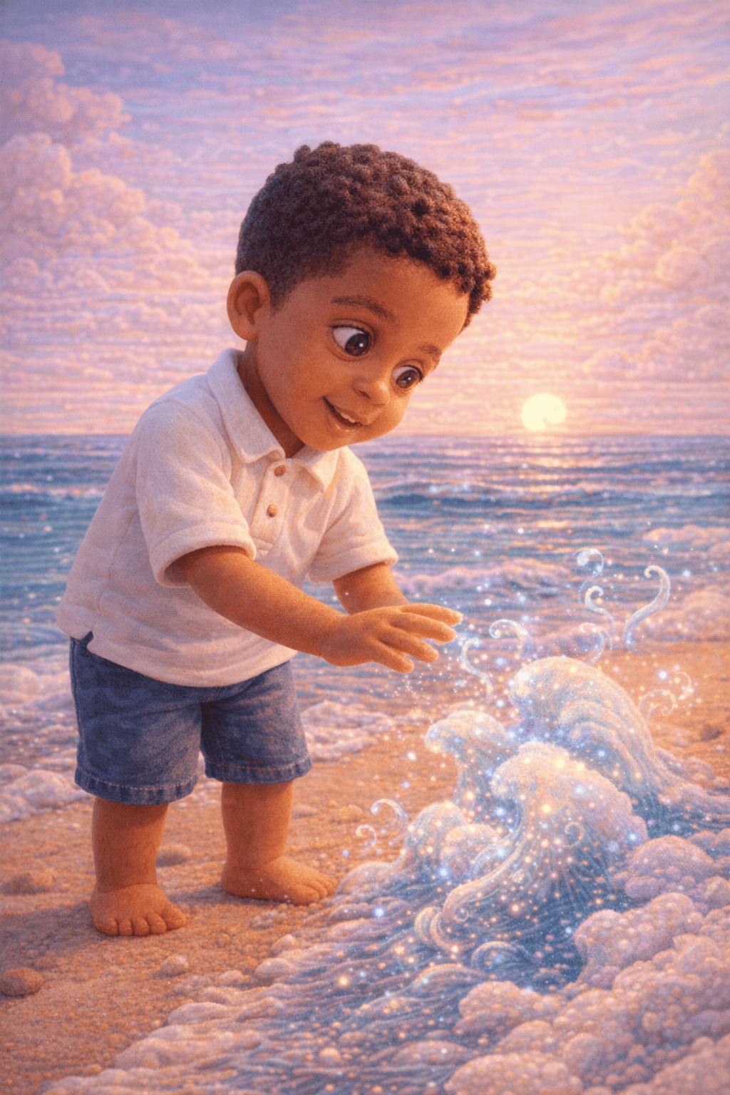 A espuma do mar sussurrante