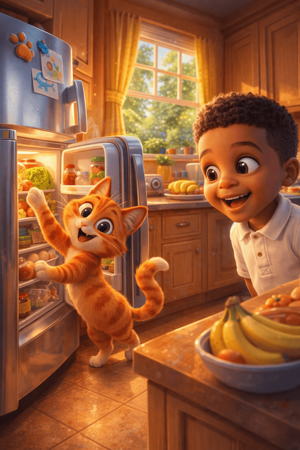 O gato maluco e o frigorífico