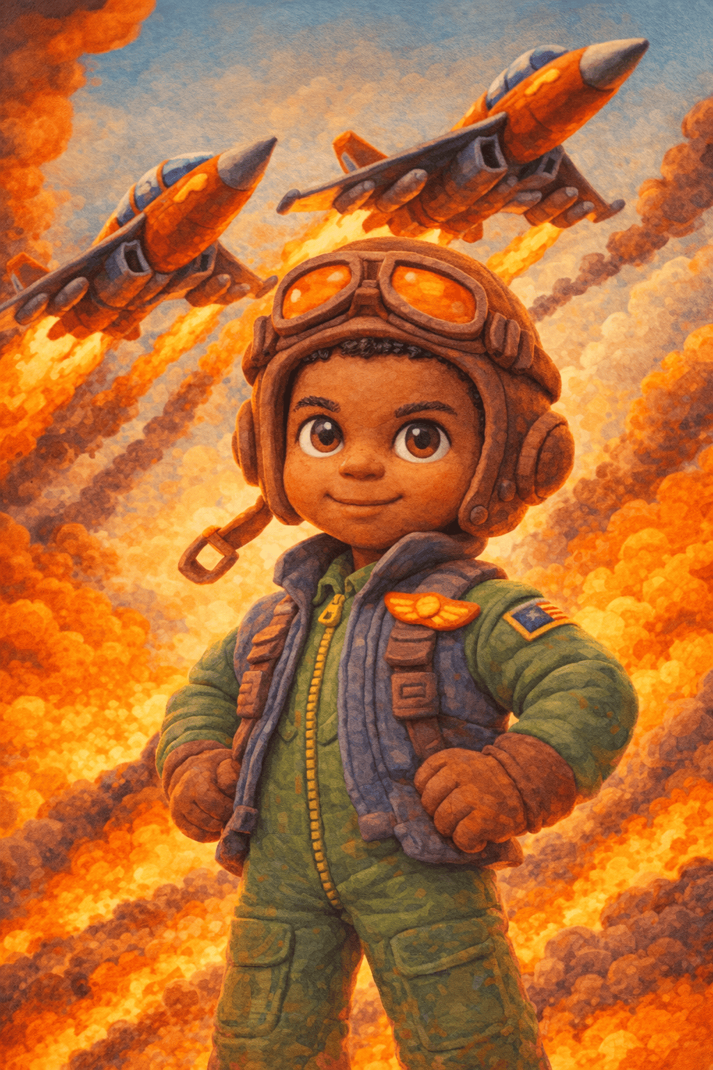 Caça aeross em missão